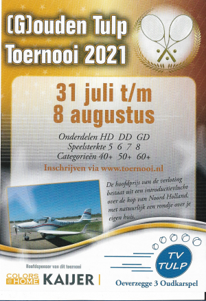 Flyer (G)ouden Tulp 2021 Flyer (G)ouden Tulp 2021